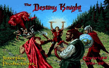 Bard's Tale II, The - The Destiny Knight_Disk1 screen shot title